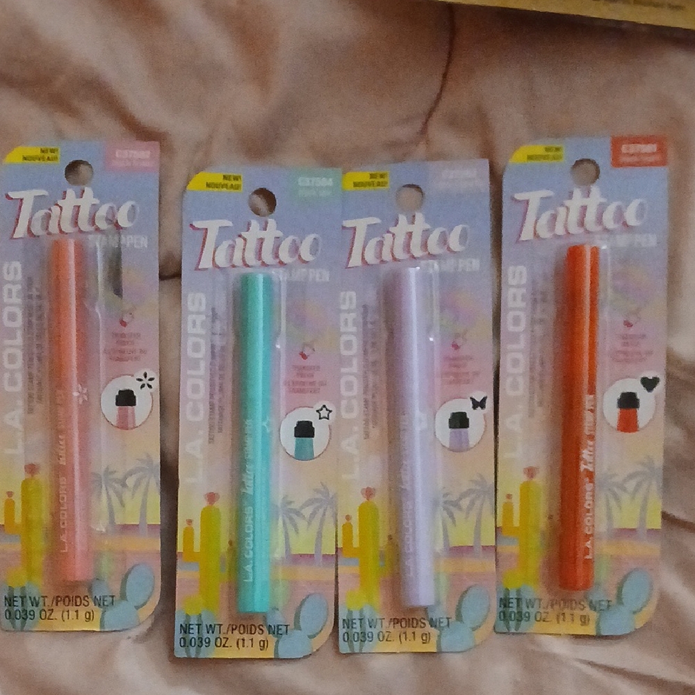 LA Colors Tattoo Stamp Pen Set